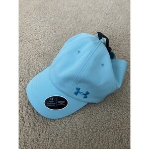 Under Armour Women's Multi Hair Cap Blue Iso Chill Ponytail Hat Med/Large